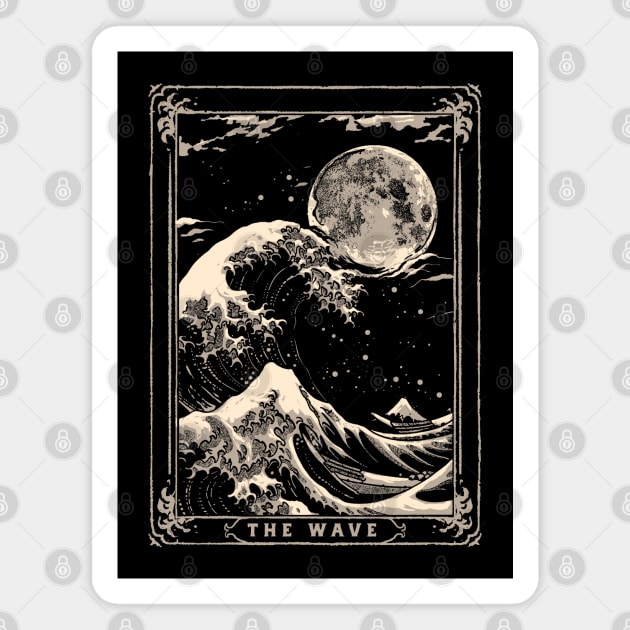 Kanagawa Tarot Card Magnet by GoshWow®